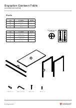 Preview for 3 page of Knight Ergoplan Canteen Table Assembly Instructions Manual