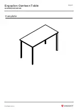 Preview for 6 page of Knight Ergoplan Canteen Table Assembly Instructions Manual