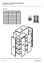 Предварительный просмотр 3 страницы Knight Ergoplan Cupboard 1800H Assembly Instructions Manual