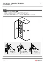 Предварительный просмотр 9 страницы Knight Ergoplan Cupboard 1800H Assembly Instructions Manual