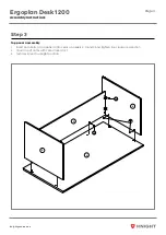 Предварительный просмотр 7 страницы Knight Ergoplan Desk 1200 Assembly Instructions Manual