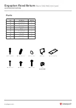 Предварительный просмотр 4 страницы Knight Ergoplan Fixed Return Assembly Instructions Manual