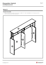 Предварительный просмотр 9 страницы Knight Ergoplan Hutch Assembly Instructions Manual