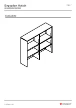 Предварительный просмотр 11 страницы Knight Ergoplan Hutch Assembly Instructions Manual