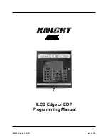 Preview for 1 page of Knight ILCS EDGE Programming Manual