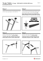 Предварительный просмотр 4 страницы Knight Team Table 4 Legs Assembly Instructions Manual