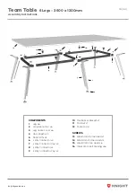 Предварительный просмотр 6 страницы Knight Team Table 4 Legs Assembly Instructions Manual