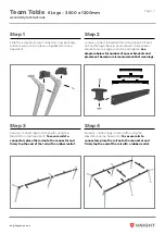 Предварительный просмотр 7 страницы Knight Team Table 4 Legs Assembly Instructions Manual