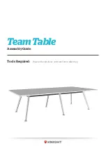 Knight Team Table Assembly Manual предпросмотр