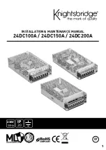 Knightsbridge 24DC100A Installation & Maintenance Manual preview