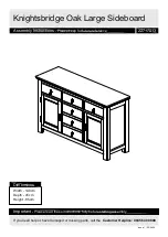 Preview for 1 page of Knightsbridge Large Sideboard 227/7013 Assembly Instructions