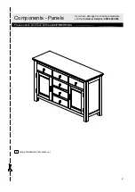 Preview for 3 page of Knightsbridge Large Sideboard 227/7013 Assembly Instructions