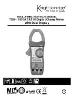 Preview for 1 page of Knightsbridge TE8 Installation & Maintenance Manual