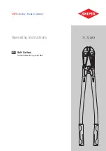 Preview for 1 page of KNIPEX 71 72 460 Operating Instructions Manual