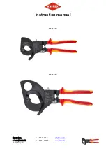 KNIPEX 95 36 250 Instruction Manual preview