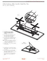 Предварительный просмотр 2 страницы Knoll 6TD00034 Installation Instruction