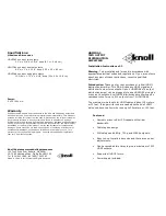 Knoll HDMIDA2 Installation Instructions preview