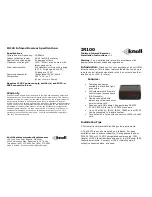 Knoll IR100 Installation Instructions предпросмотр