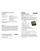 Preview for 1 page of Knoll IR155 Installation Instructions