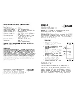 Preview for 1 page of Knoll IR210 Installation Instructions