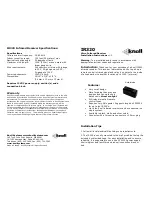 Knoll IR320 Installation Instructions предпросмотр