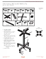 Preview for 1 page of Knoll Islands 6TD00033 Installation Instruction