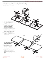 Preview for 2 page of Knoll Islands 6TD00033 Installation Instruction