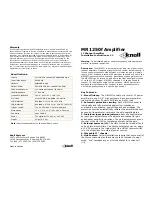 Preview for 1 page of Knoll MR1250F Installation Instructions