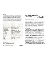 Preview for 1 page of Knoll MX1255 Installation Instructions