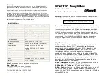 Knoll MX6120 Installation Instructions preview