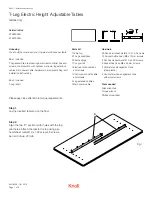 Preview for 1 page of Knoll Pixel KTXE6036G Installation Instructions Manual