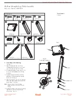 Предварительный просмотр 1 страницы Knoll SL-Base Assembly