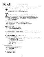 Preview for 10 page of Knoll Tone Electric Assembly Instructions Manual