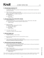 Preview for 11 page of Knoll Tone Electric Assembly Instructions Manual