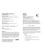 Knoll US4 Installation Instructions preview