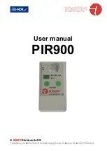 Предварительный просмотр 1 страницы KNOP PIR900 User Manual