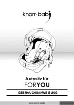 knorr-baby FORYOU Instructions Manual preview