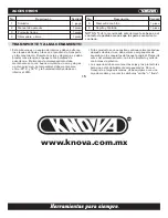 Preview for 16 page of KNOVA KN INW-160 Manual