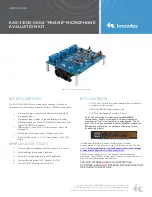 Preview for 1 page of Knowles KAS-33100-0004 MUSKIE User Manual