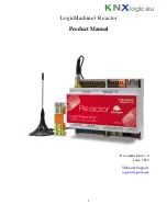 Предварительный просмотр 1 страницы KNX LogicMachine3 Re:actor Product Manual