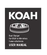 KOAH Dual Charger User Manual предпросмотр