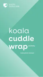 Предварительный просмотр 1 страницы Koala Babycare cuddle wrap stretchy Instruction Manual