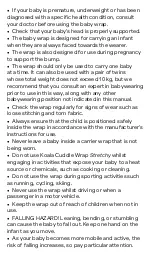 Предварительный просмотр 20 страницы Koala Babycare cuddle wrap stretchy Instruction Manual