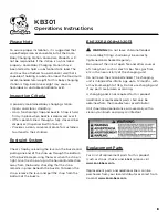 Preview for 3 page of Koala Kare KB301 Installation & Operation Instructions