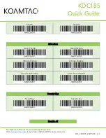 Preview for 15 page of KoamTac KDC185 Quick Manual