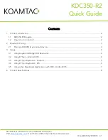 Preview for 2 page of KoamTac KDC20 Quick Manual