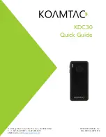 Preview for 1 page of KoamTac KDC30 Quick Manual