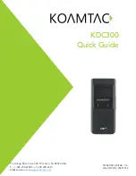 Предварительный просмотр 1 страницы KoamTac KDC300 Quick Manual