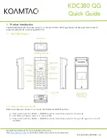 Preview for 3 page of KoamTac KDC380 QG Quick Manual