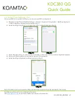 Preview for 10 page of KoamTac KDC380 QG Quick Manual